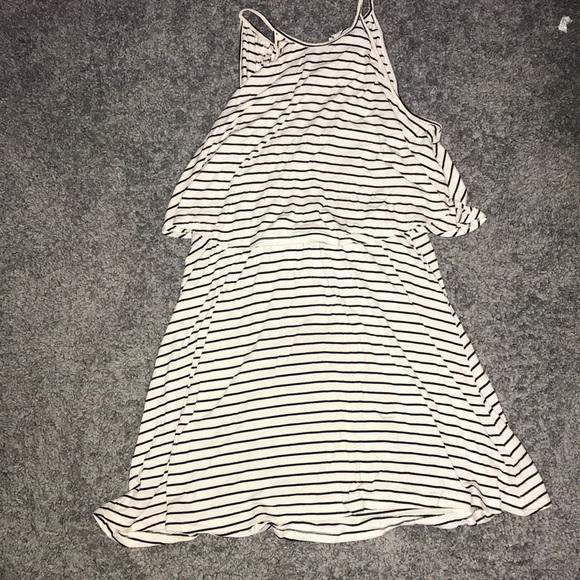 Black and White Striped Dress - Picture 1 of 3